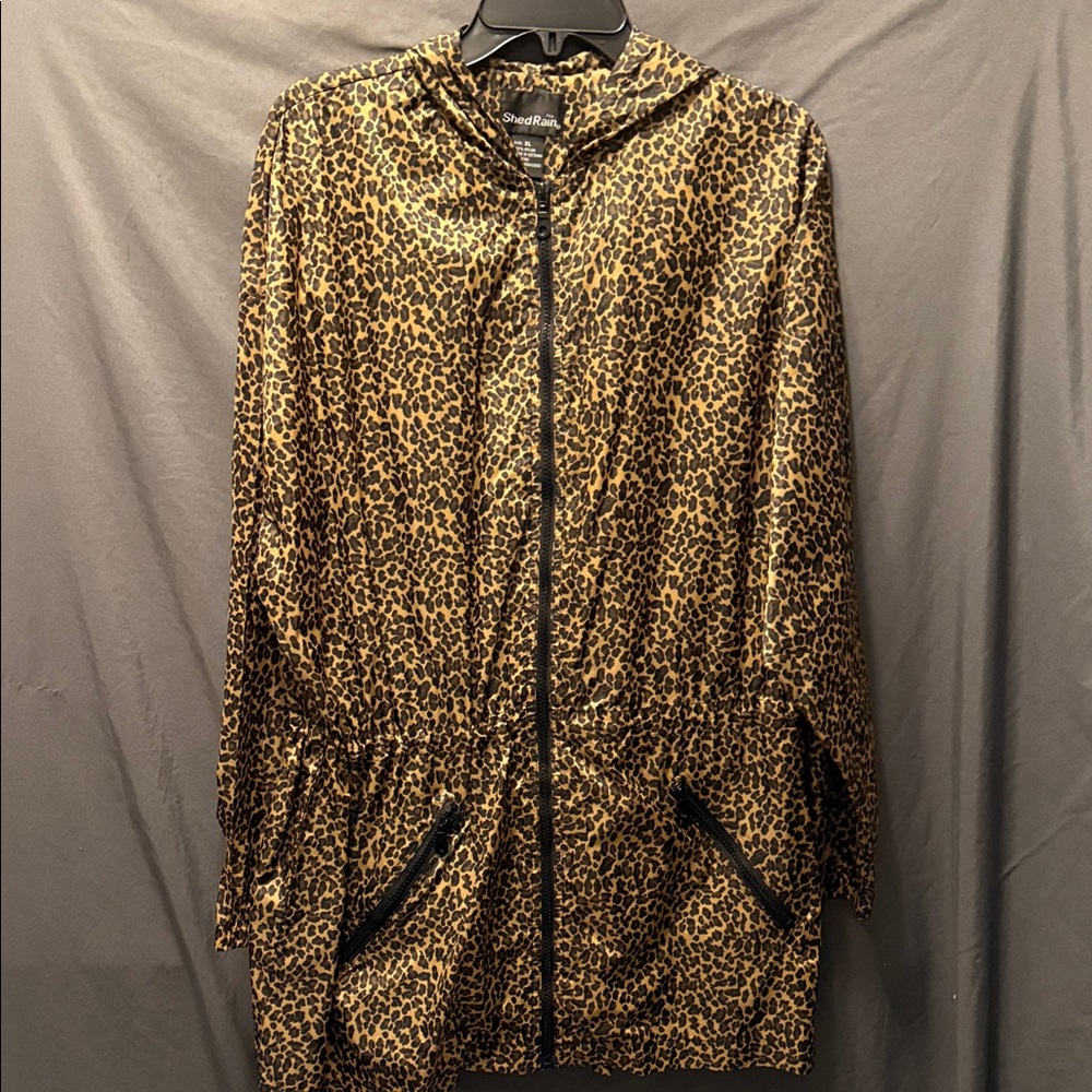 ShedRain Leopard Print Jacket